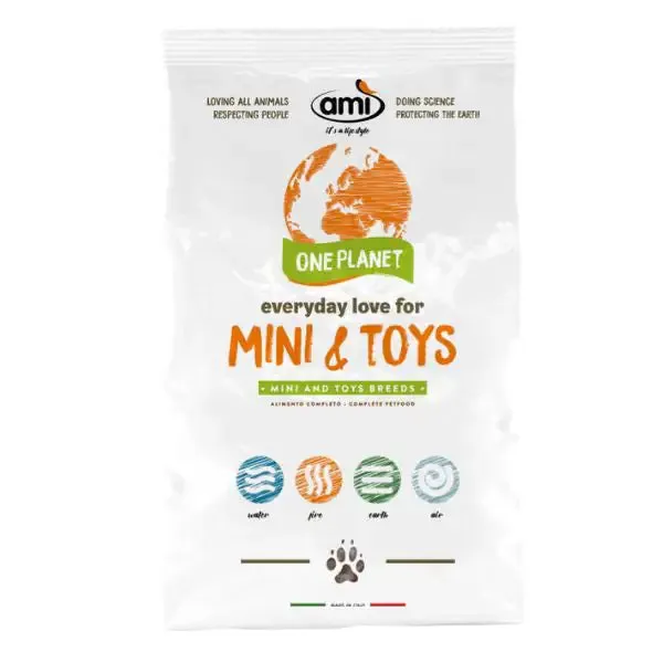 Amì alimento vegetale Dog Mini/Toy Breeds 1 kg - Croccantini per cani - immagine 1