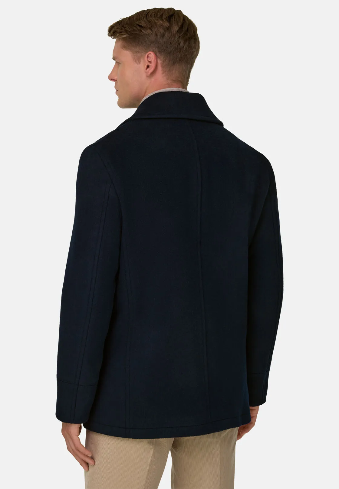 Boggi, Peacoat In Lana, Uomo, Navy, Taglia: XL - immagine 4