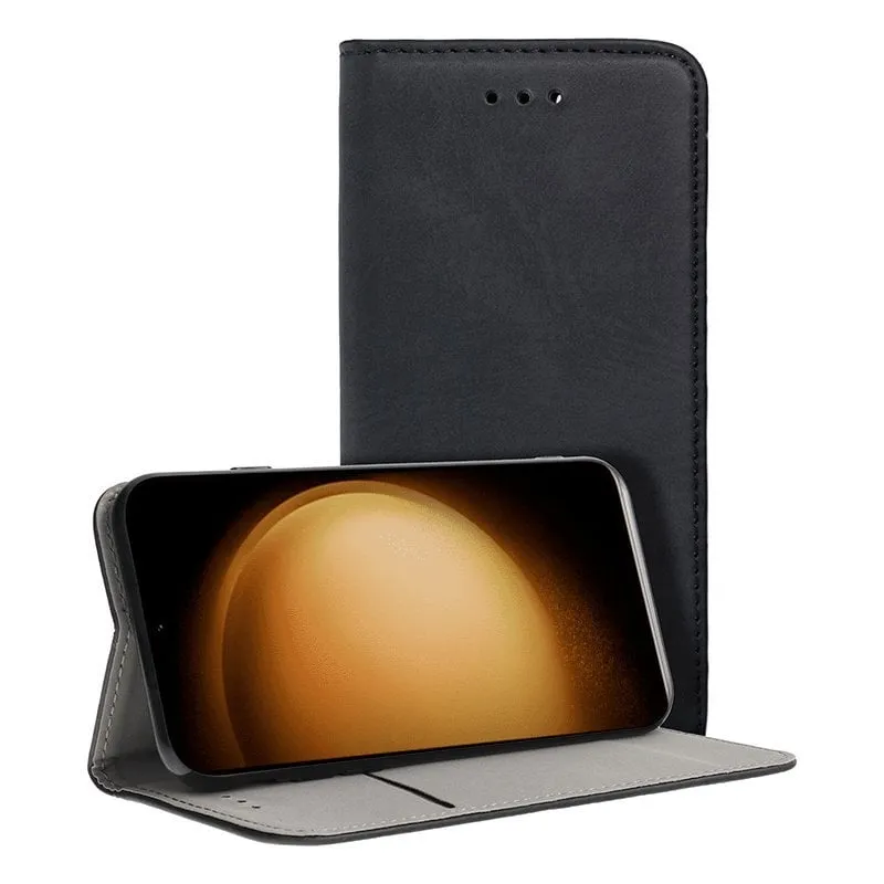 Custodia Flip Cover nera fantastica e liscia per Samsung S911 Galaxy S23 - immagine 1