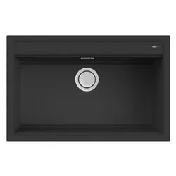 Lavello 1 vasca (79x51cm) BEST 130 Nero Opaco LGB13040 - immagine 1