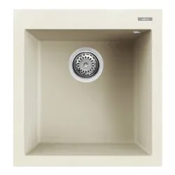 Lavello 1 vasca (47x50cm) QUADRA 102 Bianco antico Opaco LGQ10262 - immagine 1