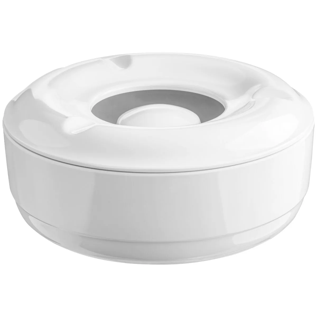 6x PULSIVA Posacenere antivento Toledo; 14.5x6 cm (ØxH); bianco; rotonda; 6 pz. / Pacco - immagine 1
