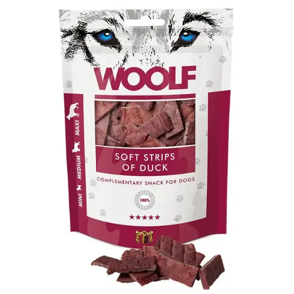 Woolf Filetti snack monoproteici Filetti di anatra essiccata - immagine 1