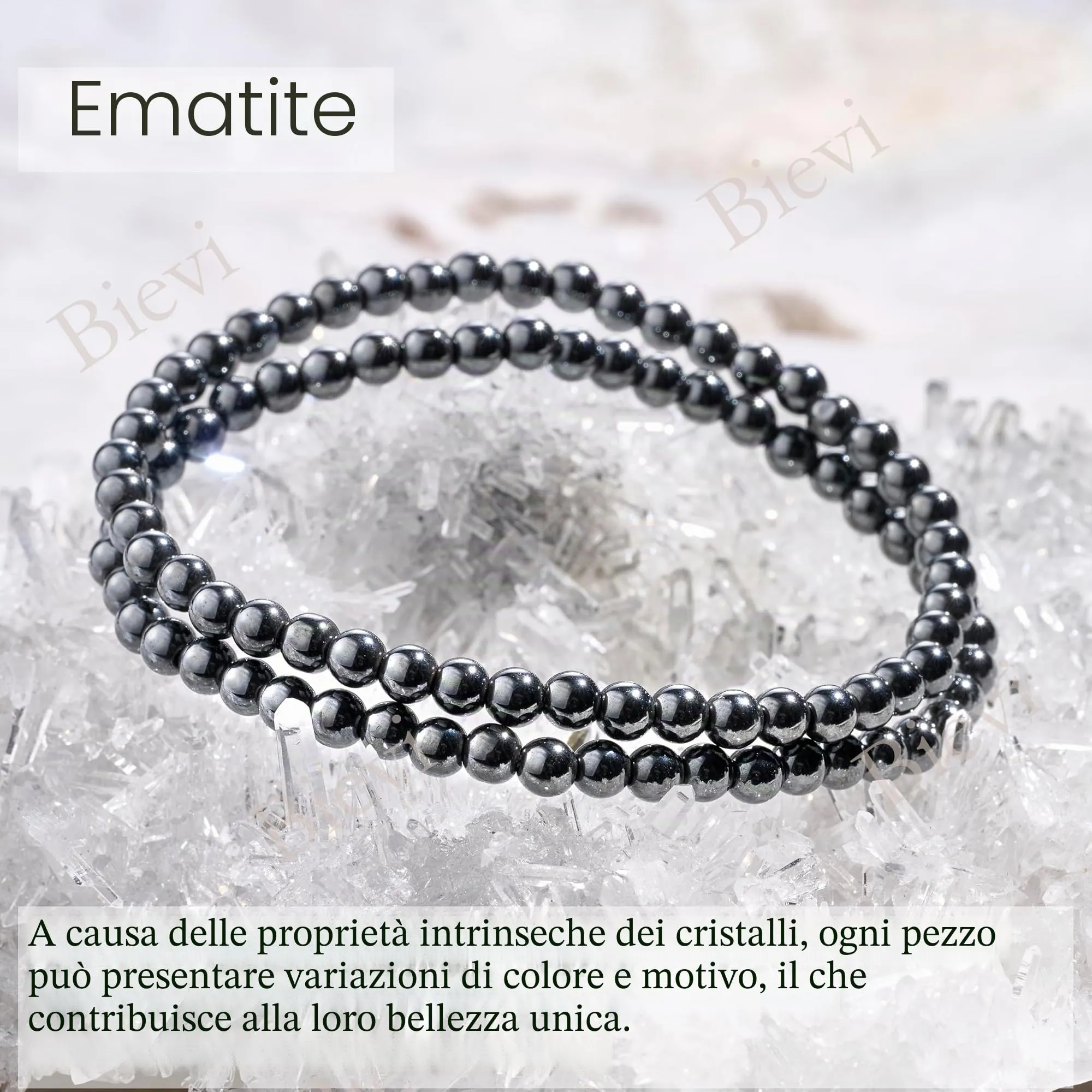 Bivei Bracciale Donna Pietre Naturali da 4 mm, Regalo Ragazza - immagine 4
