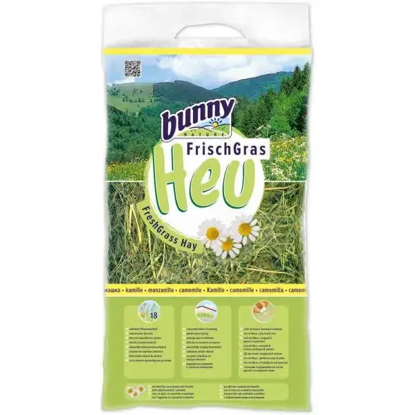 Bunny Fieno Fresco 500 gr con Camomilla - Mangime per conigli - immagine 1