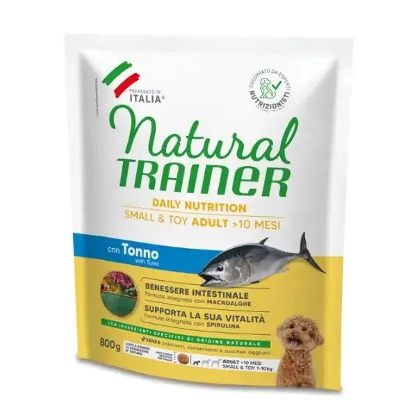 Natural Trainer Daily Nutrition Small&Toy Adult con Tonno 800 gr - Croccantini per cani - immagine 1