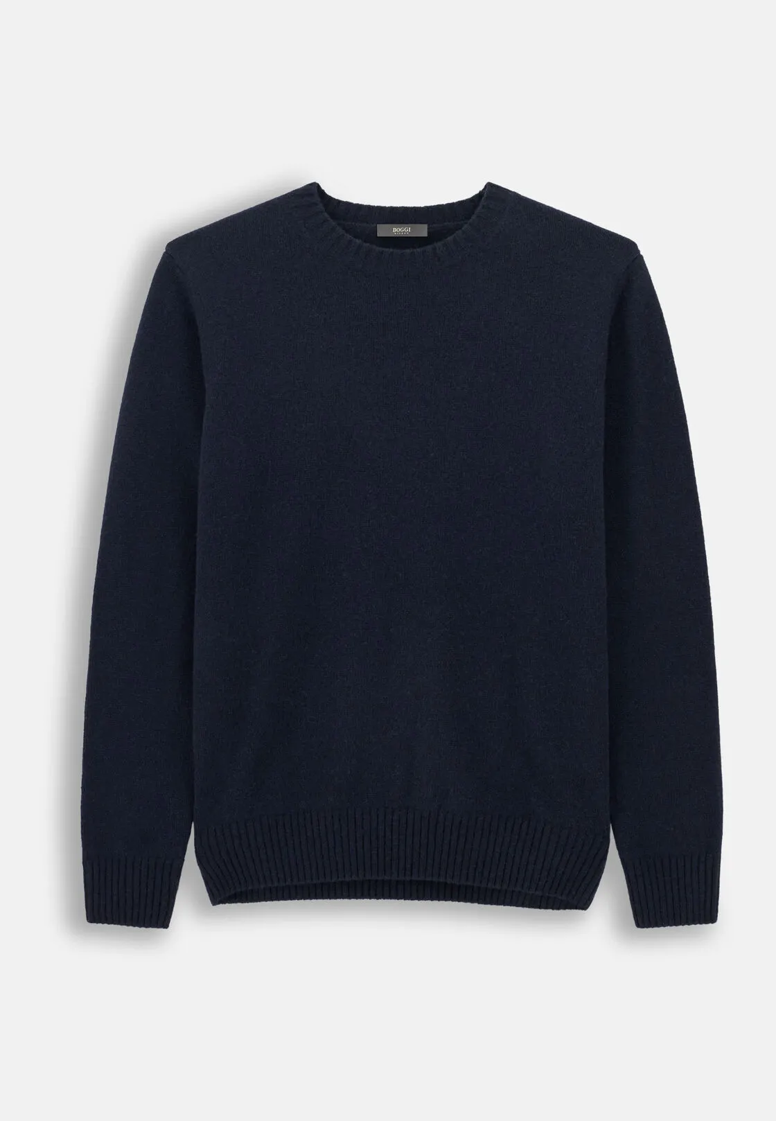 Boggi, Girocollo In Misto Lana, Uomo, Navy, Taglia: M - immagine 5