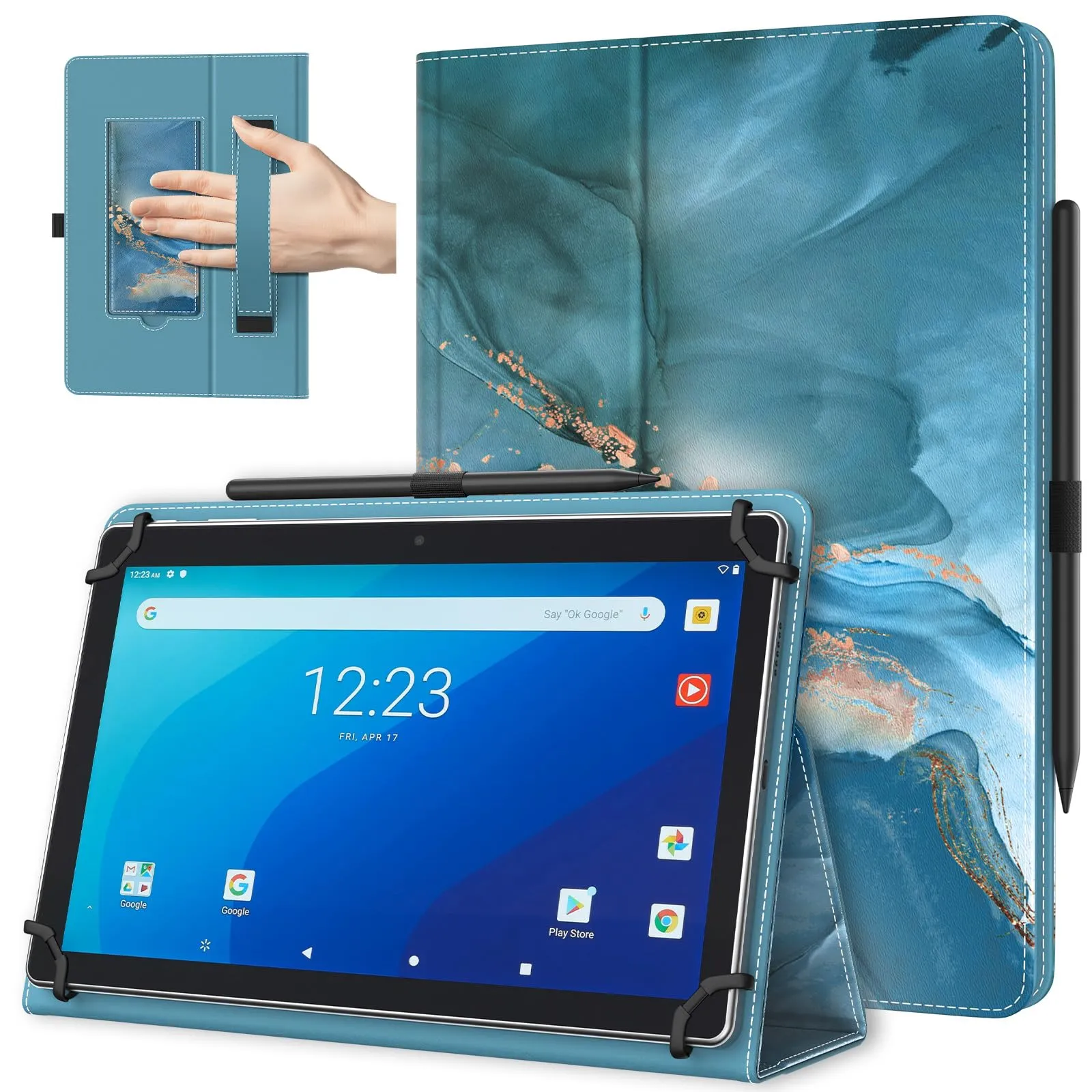 TiMOVO Custodia Universale per Tablet Android 10,1" con Anello per Penna - immagine 1