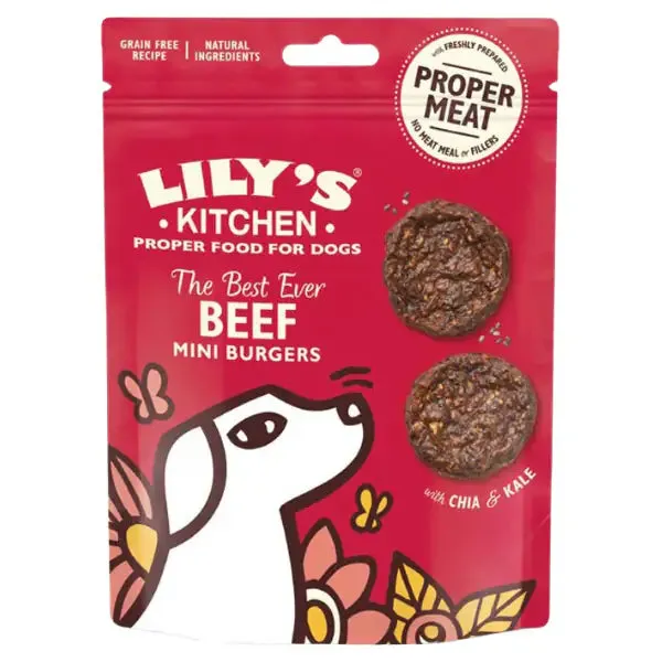 Lily's Kitchen Snack Treats 70 gr Beef mini Burger (manzo) - immagine 1