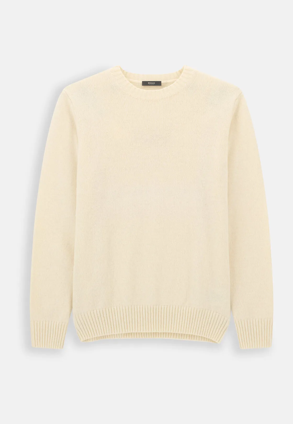 Boggi, Girocollo In Misto Lana, Uomo, Offwhite, Taglia: XXL - immagine 5