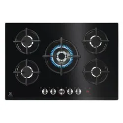 Piano cottura gas 5 zone SERIE 800 Kgg753753K Flamelight Black (75cm) - immagine 1