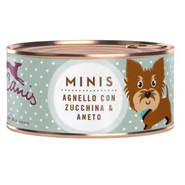 Terra Canis Mini Grain Free 100 gr Agnello, Zucchine e Aneto - confezione da 6 pezzi - Cibo umido per cani - immagine 1