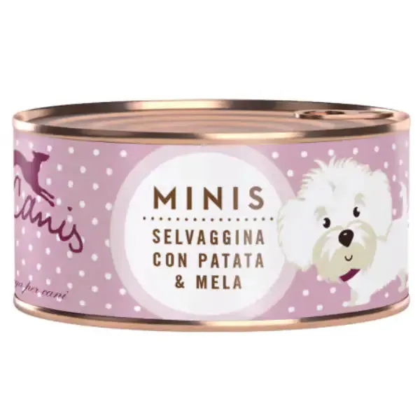 Terra Canis Mini Grain Free 100 gr Selvaggina con patate e mela - confezione da 6 pezzi - Cibo umido per cani - immagine 1
