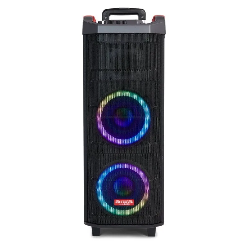 Aiwa KBTUS-608 Altoparlante Bluetooth portatile con Karaoke 600W + 2 microfoni - immagine 1