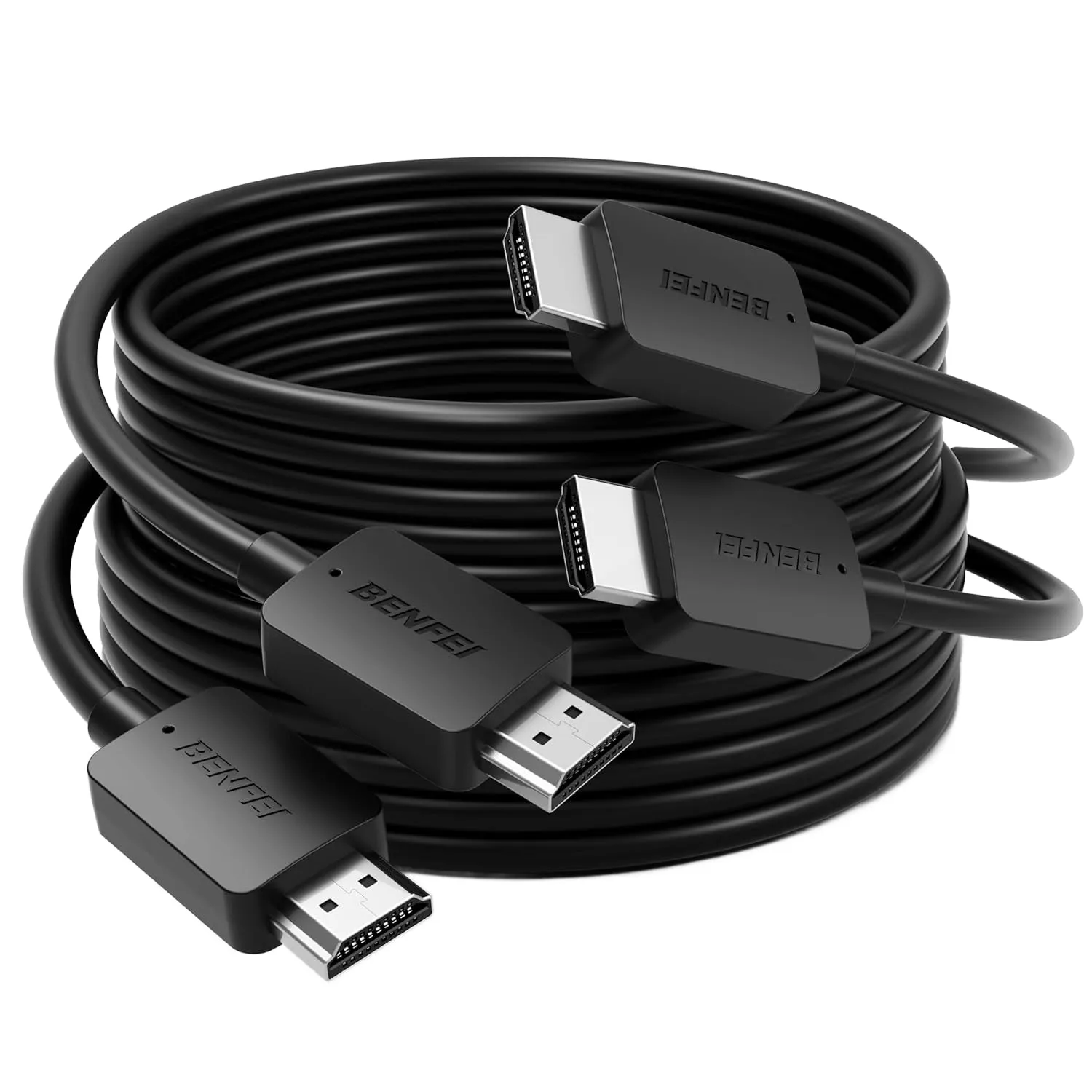 Cavo Video Benfei, HDMI - HDMI, 8K, 1,8m, Set 2 Pezzi, Nero - immagine 1