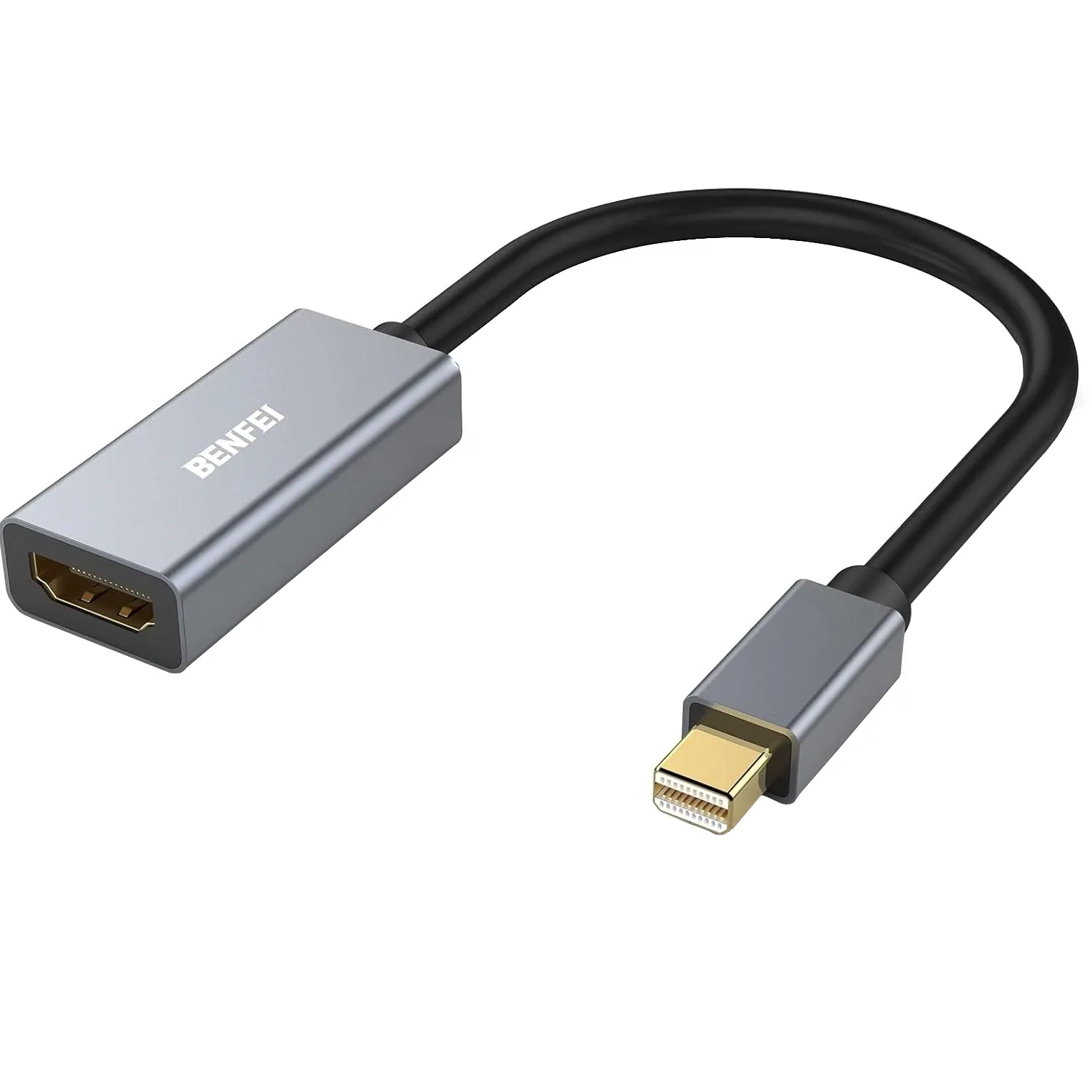 Adattatore Video Benfei, MiniDisplayPort - HDMI, 1080P, Grigio - immagine 1