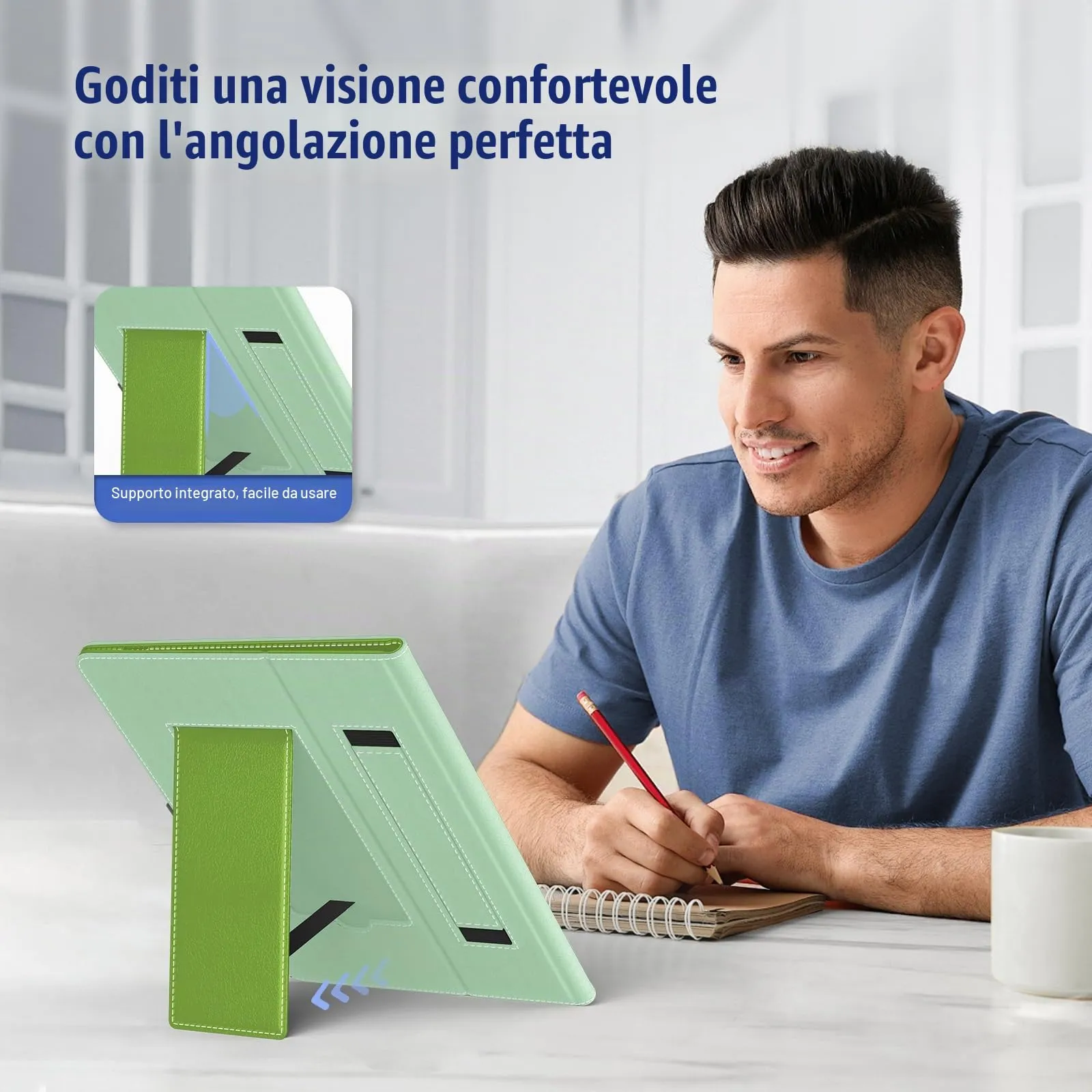 TiMOVO Custodia Universale per Tablet Android 10,1" con Anello per Penna - immagine 5