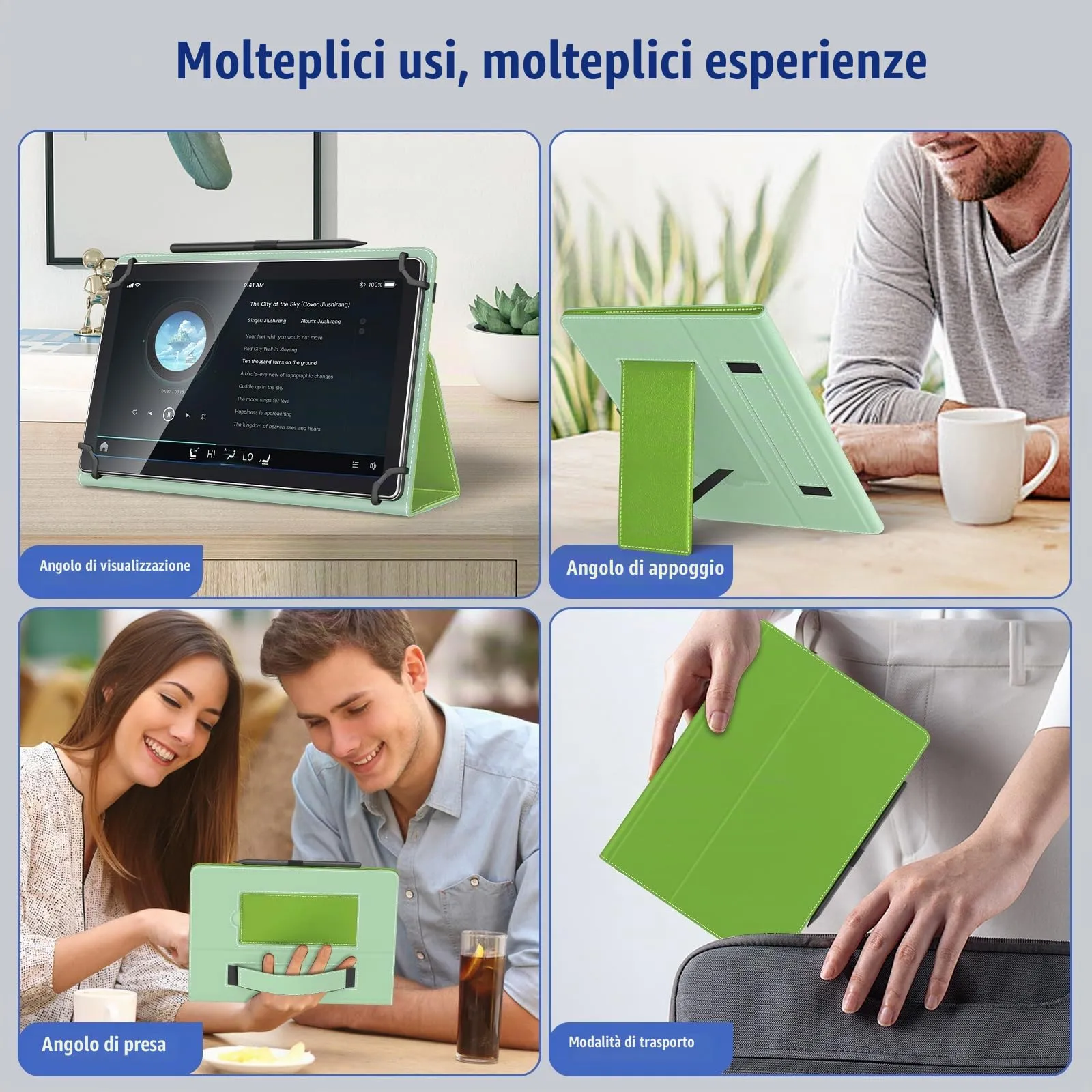 TiMOVO Custodia Universale per Tablet Android 10,1" con Anello per Penna - immagine 7