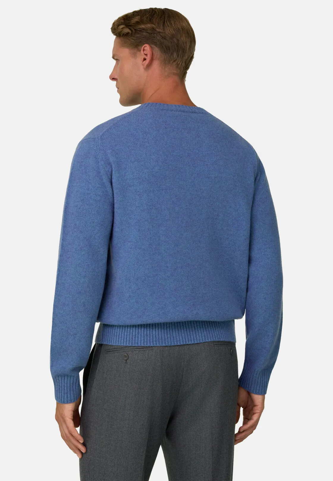 Boggi, Girocollo In Misto Lana, Uomo, Indaco, Taglia: XS - immagine 4