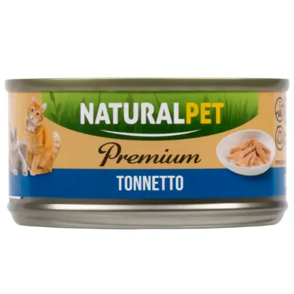 NaturalPet Premium Cat Adult umido in gelatina 70 gr Tonnetto - confezione da 6 pezzi - immagine 1