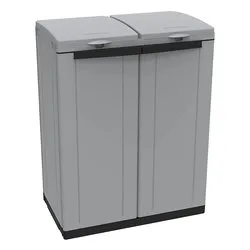 ECOLINE 2 Armadio differenziata 2 Ante battenti, 2 Coperchi Grigio (70cm) Mobile KIT - immagine 1
