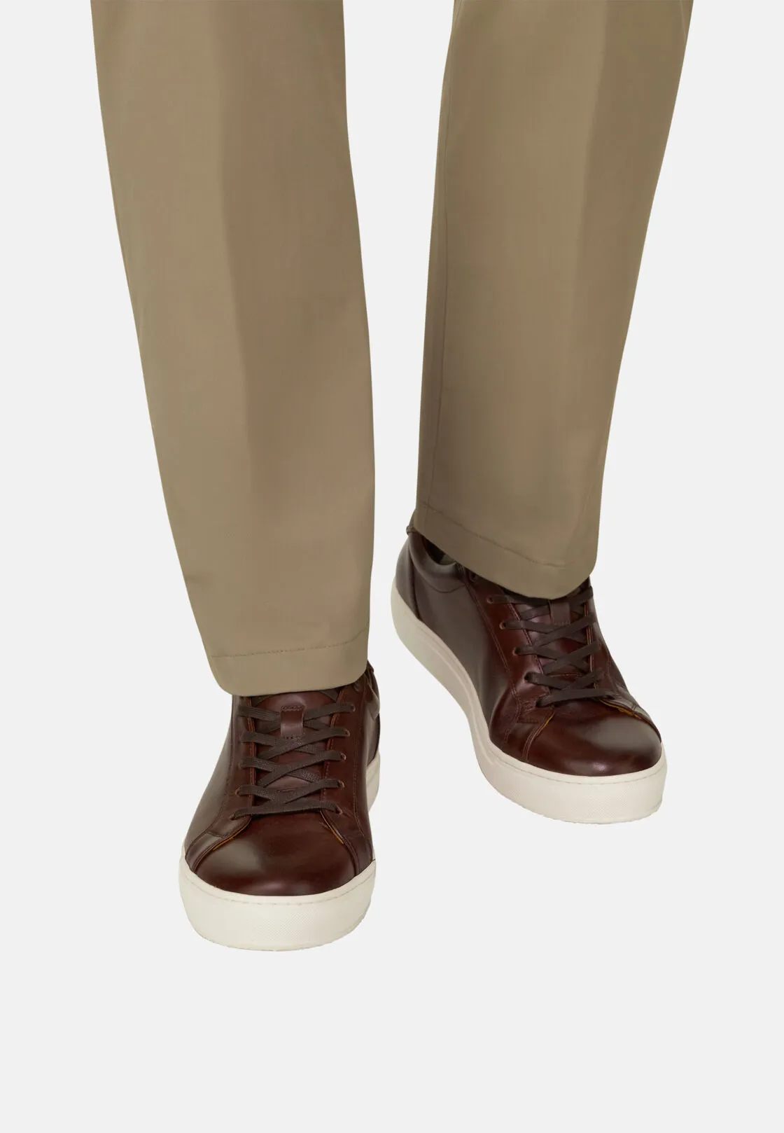 Boggi, Sneakers Marroni In Pelle, Uomo, Marrone, Taglia: 7-41 - immagine 2
