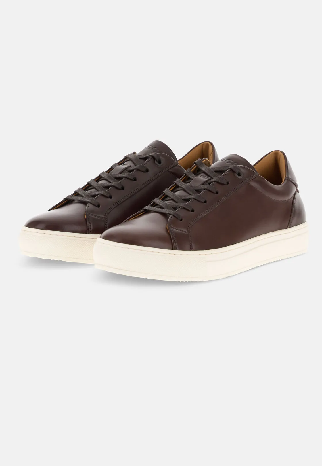 Boggi, Sneakers Marroni In Pelle, Uomo, Marrone, Taglia: 7-41 - immagine 3