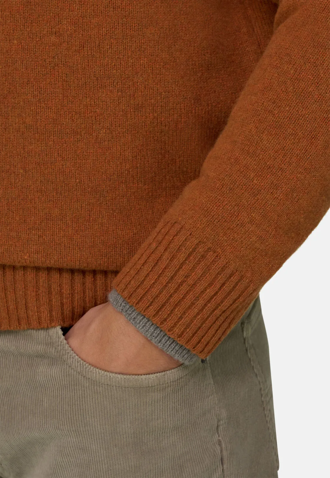 Boggi, Girocollo In Misto Lana, Uomo, Rouge, Taglia: M - immagine 3