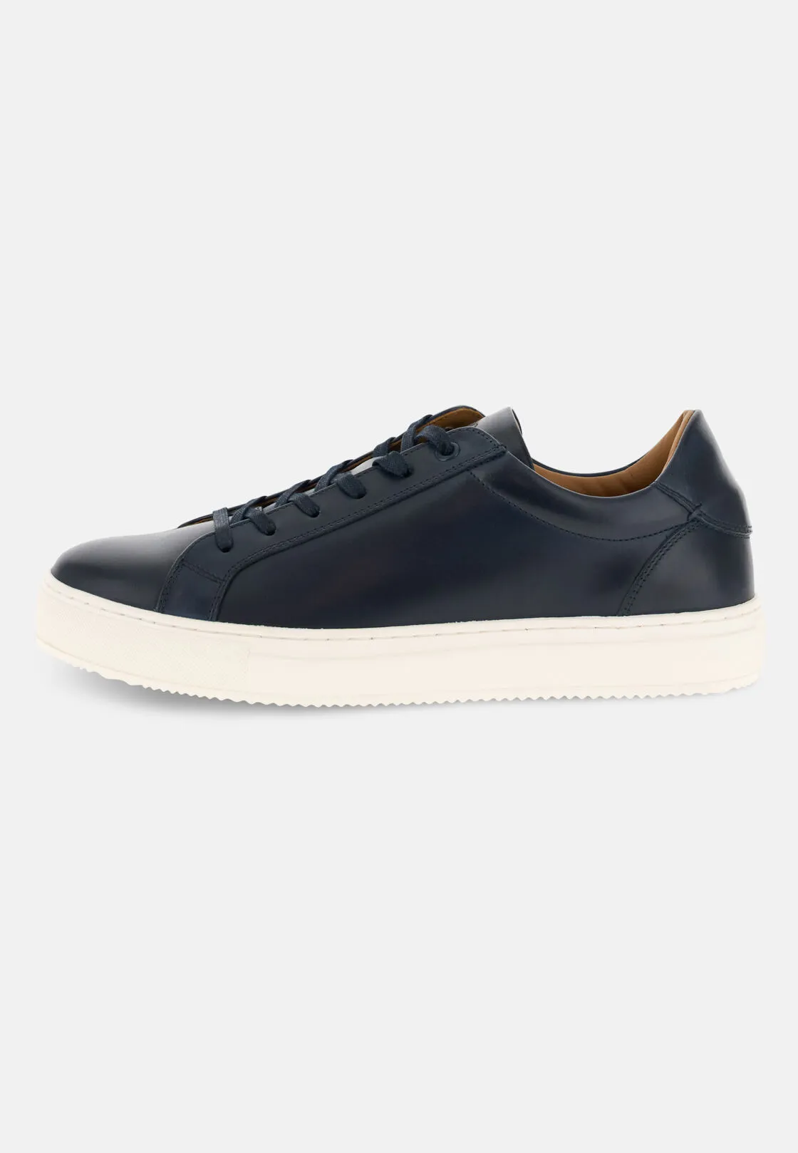 Boggi, Sneakers Navy In Pelle, Uomo, Navy, Taglia: 11-45 - immagine 1