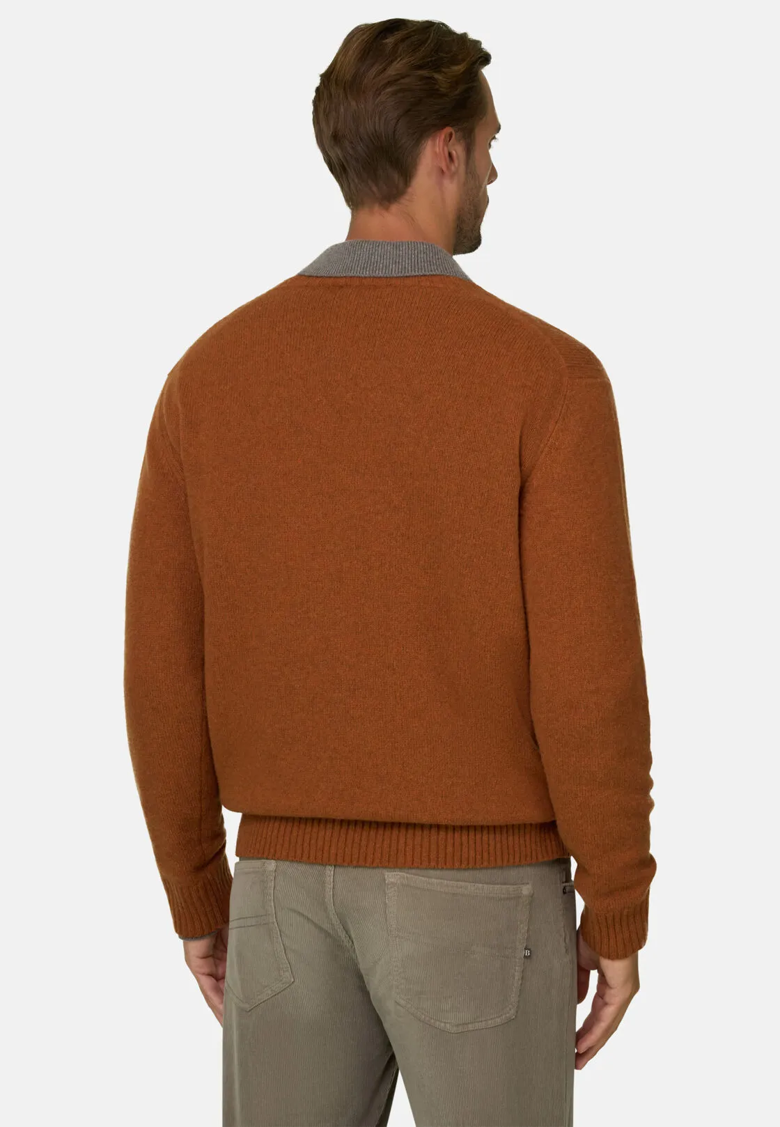 Boggi, Girocollo In Misto Lana, Uomo, Rouge, Taglia: XXXL - immagine 4