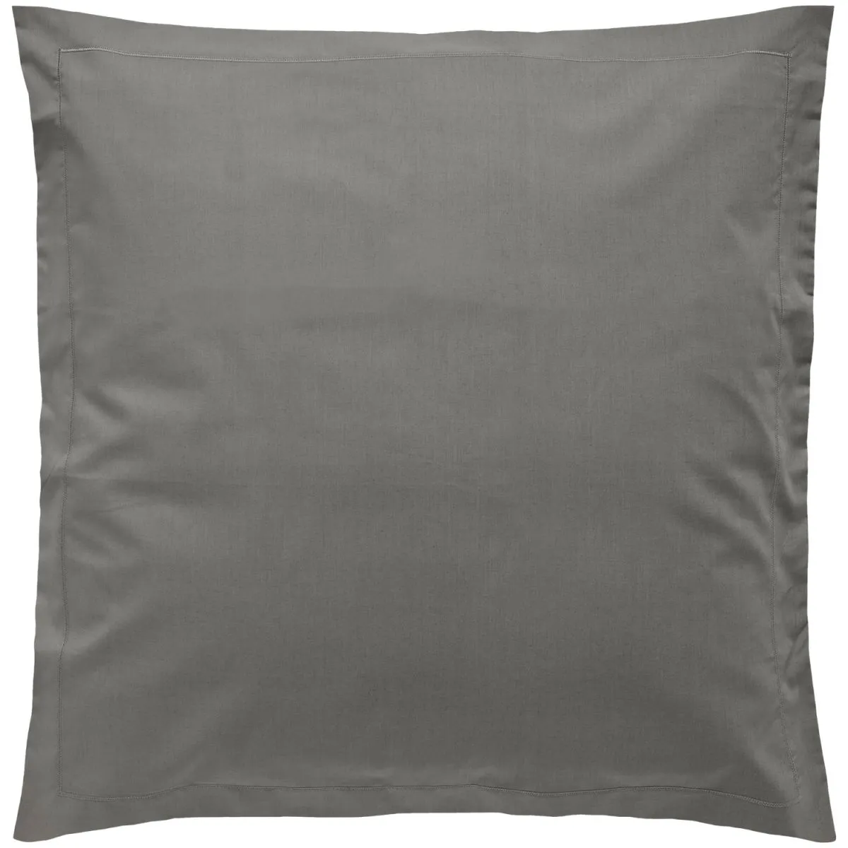 ERWIN M. Federa cuscino letto Siena con patella; 65x65 cm (LxL); grigio - immagine 1