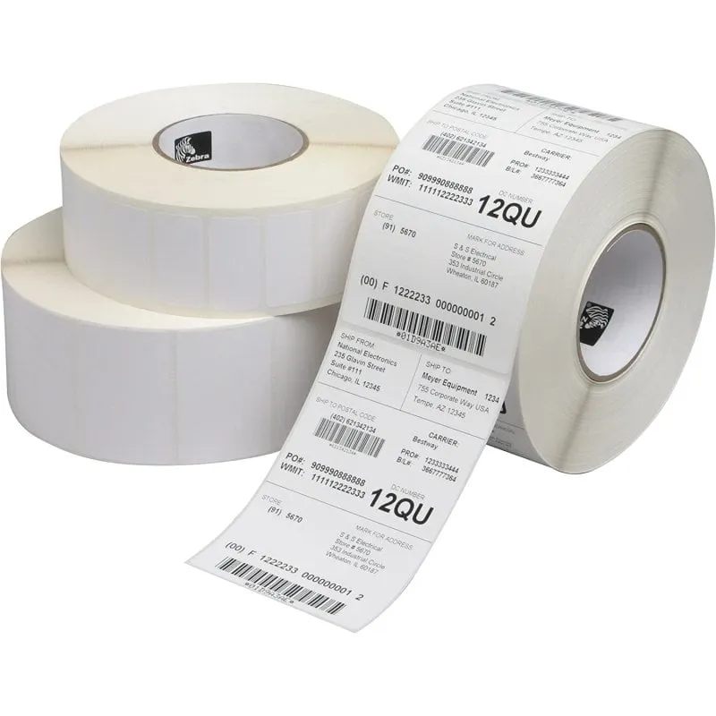 Zebra Z-Perform 1000T Confezione da 12 Rotoli di Etichette a Trasferimento Termico 102x152 mm - immagine 1