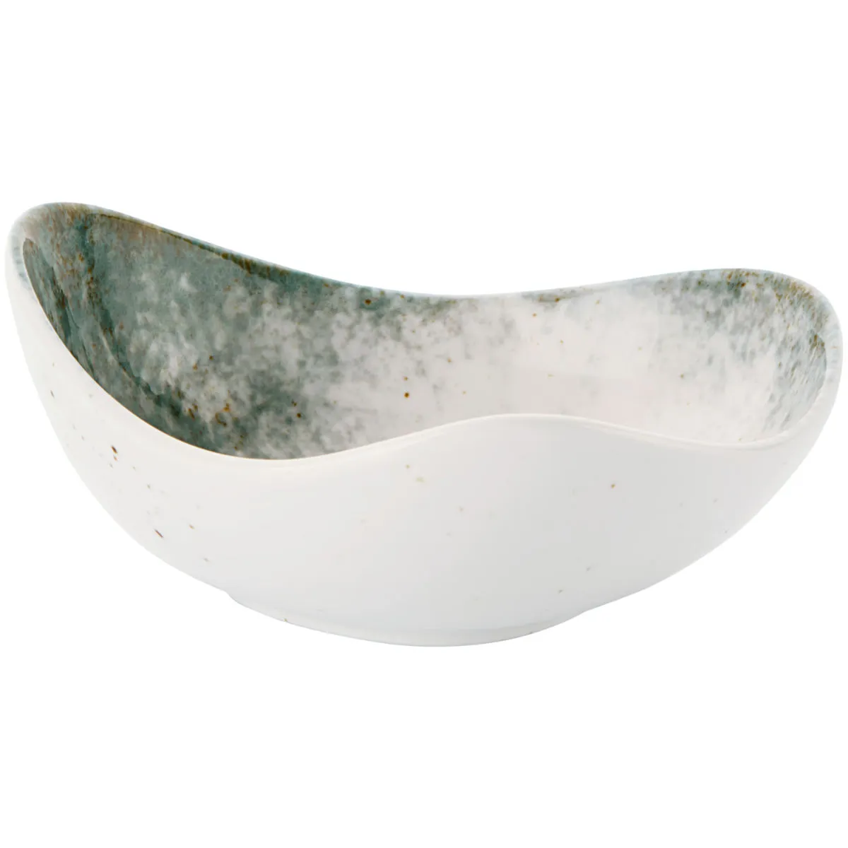 6x VEGA Ciotola Purior; 330 ml, 15.8x14.8x7 cm (LxLxH); bianco/petrolio; ovale; 6 pz. / Pacco - immagine 1