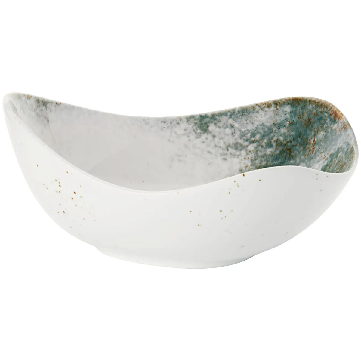 4x VEGA Ciotola Purior; 800 ml, 21x19x9.2 cm (LxLxH); bianco/petrolio; ovale; 4 pz. / Pacco - immagine 1