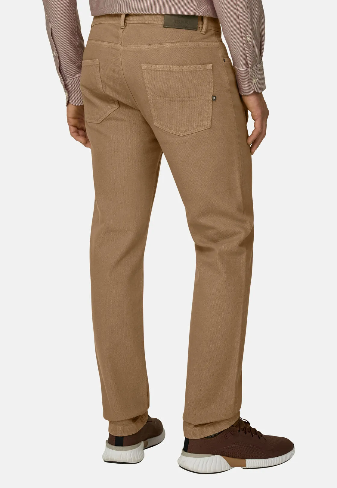 Boggi, Jeans In Denim Elasticizzato, Uomo, Taupe, Taglia: 33 - immagine 5