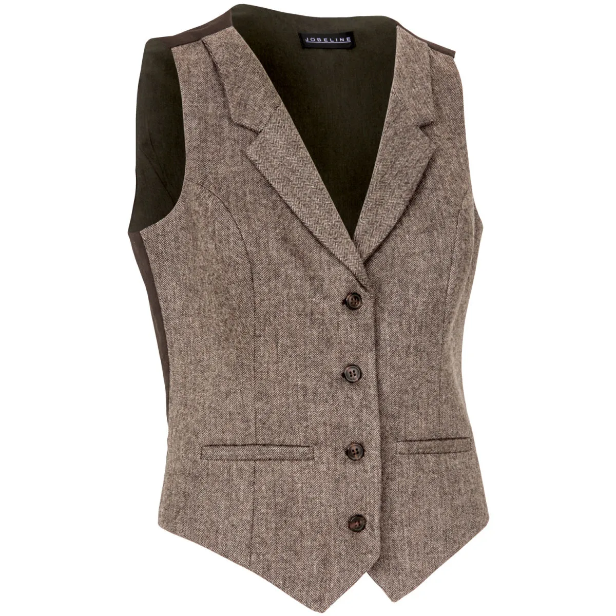 JOBELINE Gilet da cameriera Austin; Taglia 52; marrone - immagine 1