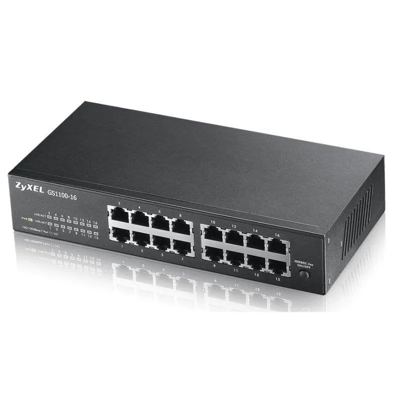 Switch Gigabit Ethernet Zyxel GS1100-16 16 Porte Non Gestito - immagine 1