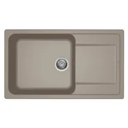 Lavello 1 vasca (86x50cm) LIFE 410 Tortora Opaco LG241043 - immagine 1
