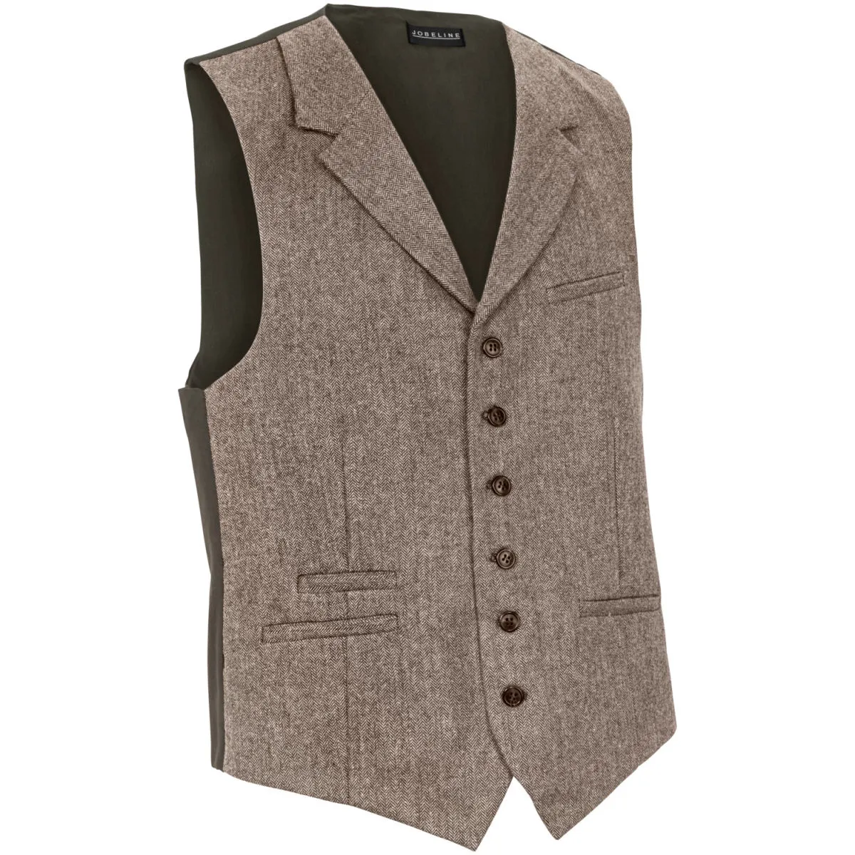 JOBELINE Gilet da cameriere Austin; Taglia 48; marrone - immagine 1