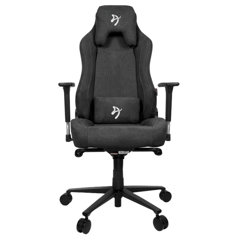 Sedia da gaming Arozzi Vernazza in tessuto morbido Grigio scuro - immagine 1