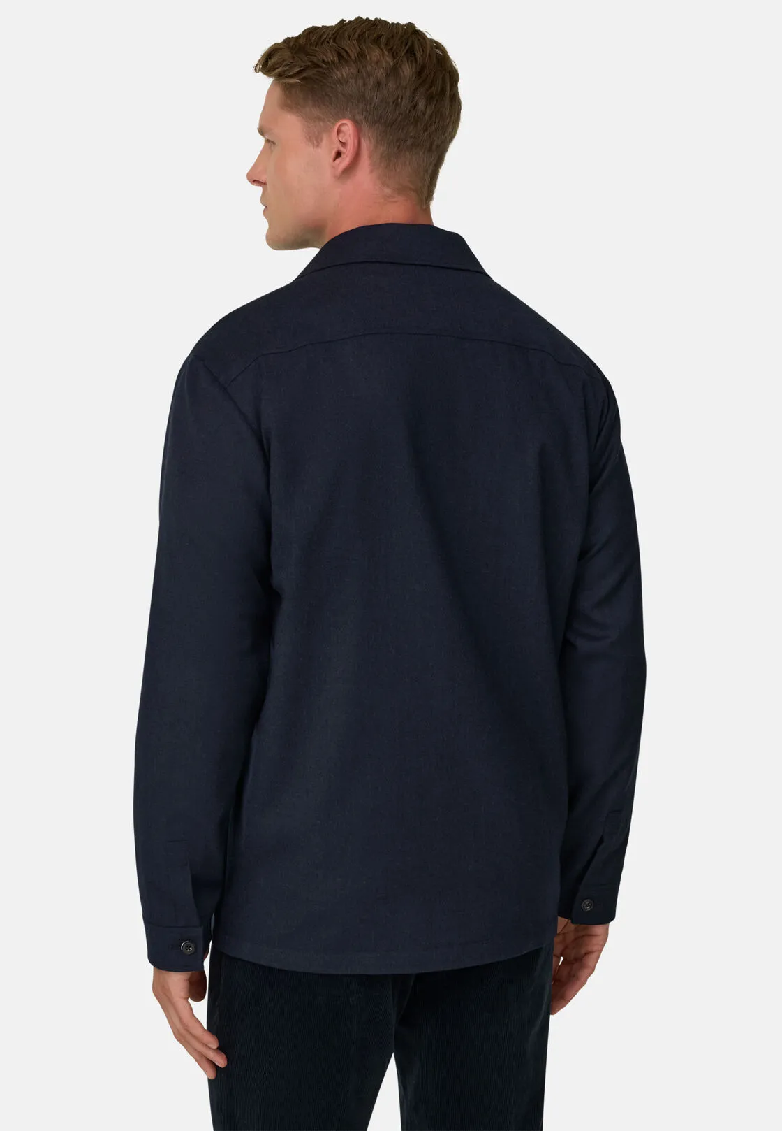 Boggi, Giacca Camicia In Flanella, Uomo, Navy, Taglia: XXL - immagine 4
