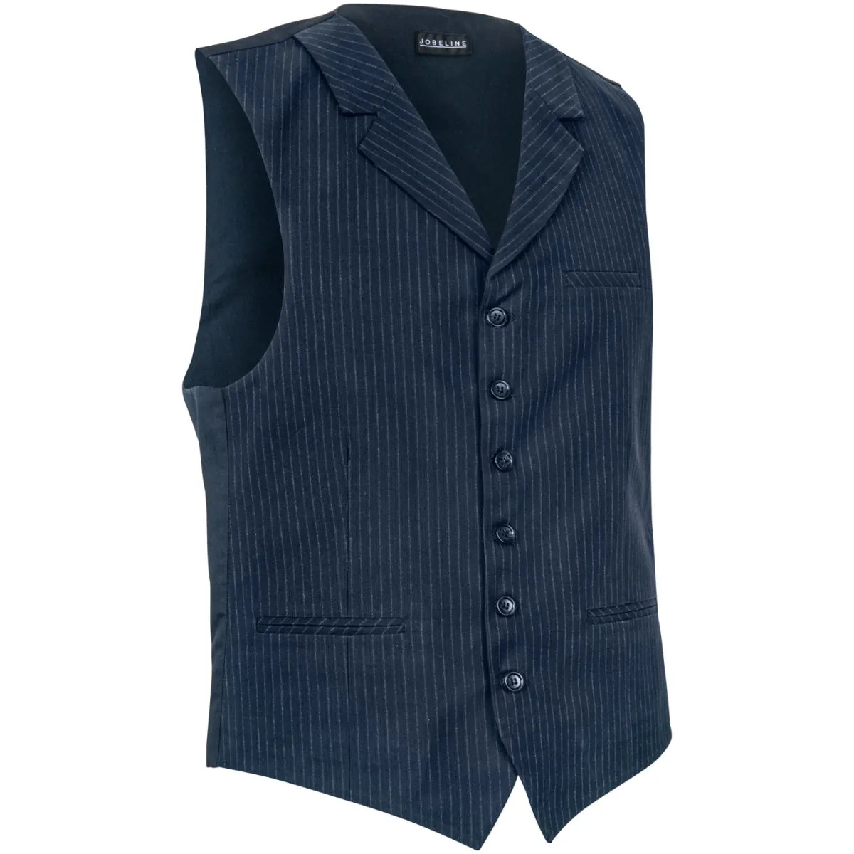 JOBELINE Gilet da uomo Pinstripe; Taglia 48; blu scuro - immagine 1