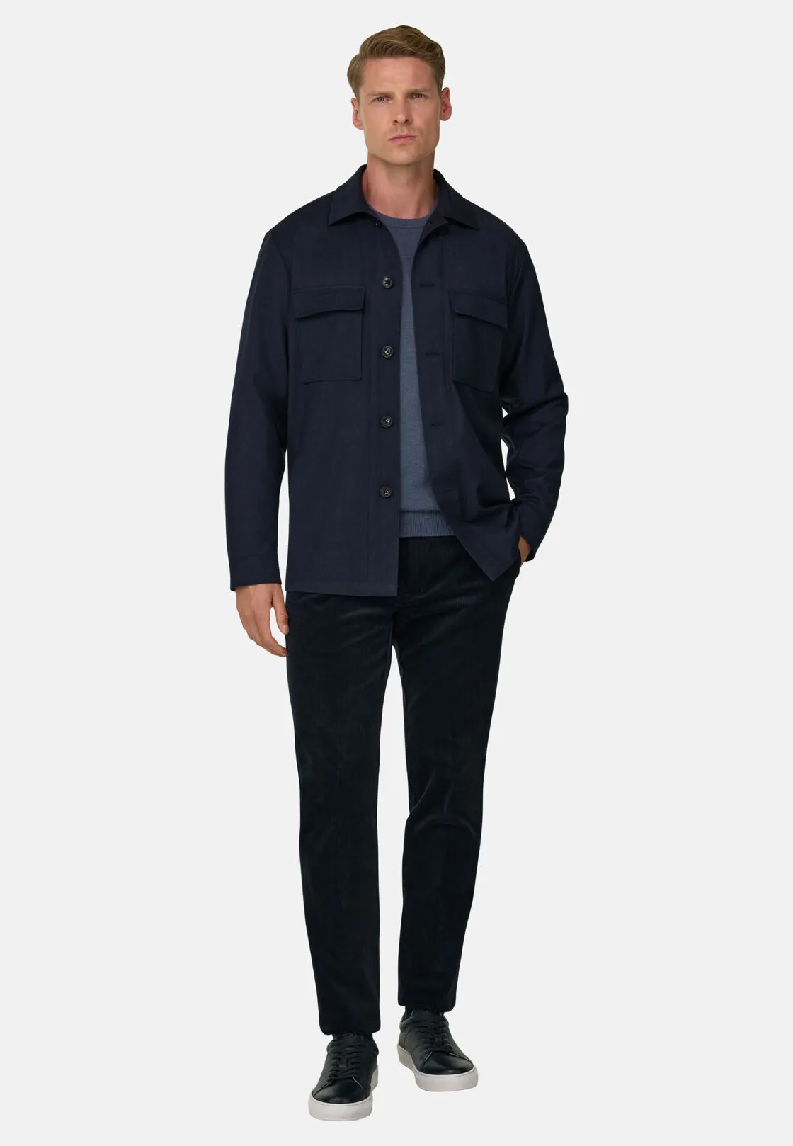 Boggi, Giacca Camicia In Flanella, Uomo, Navy, Taglia: XXXL - immagine 2