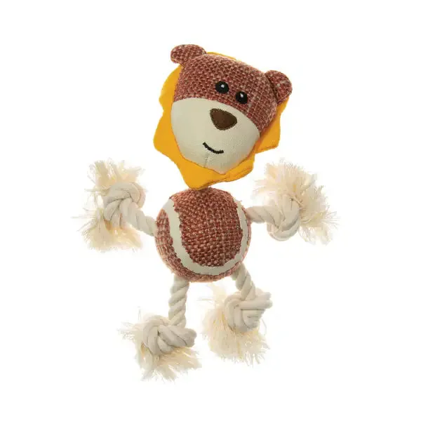Peluche in ciniglia con sonaglio Imac Leone - Giochi per cani - immagine 1
