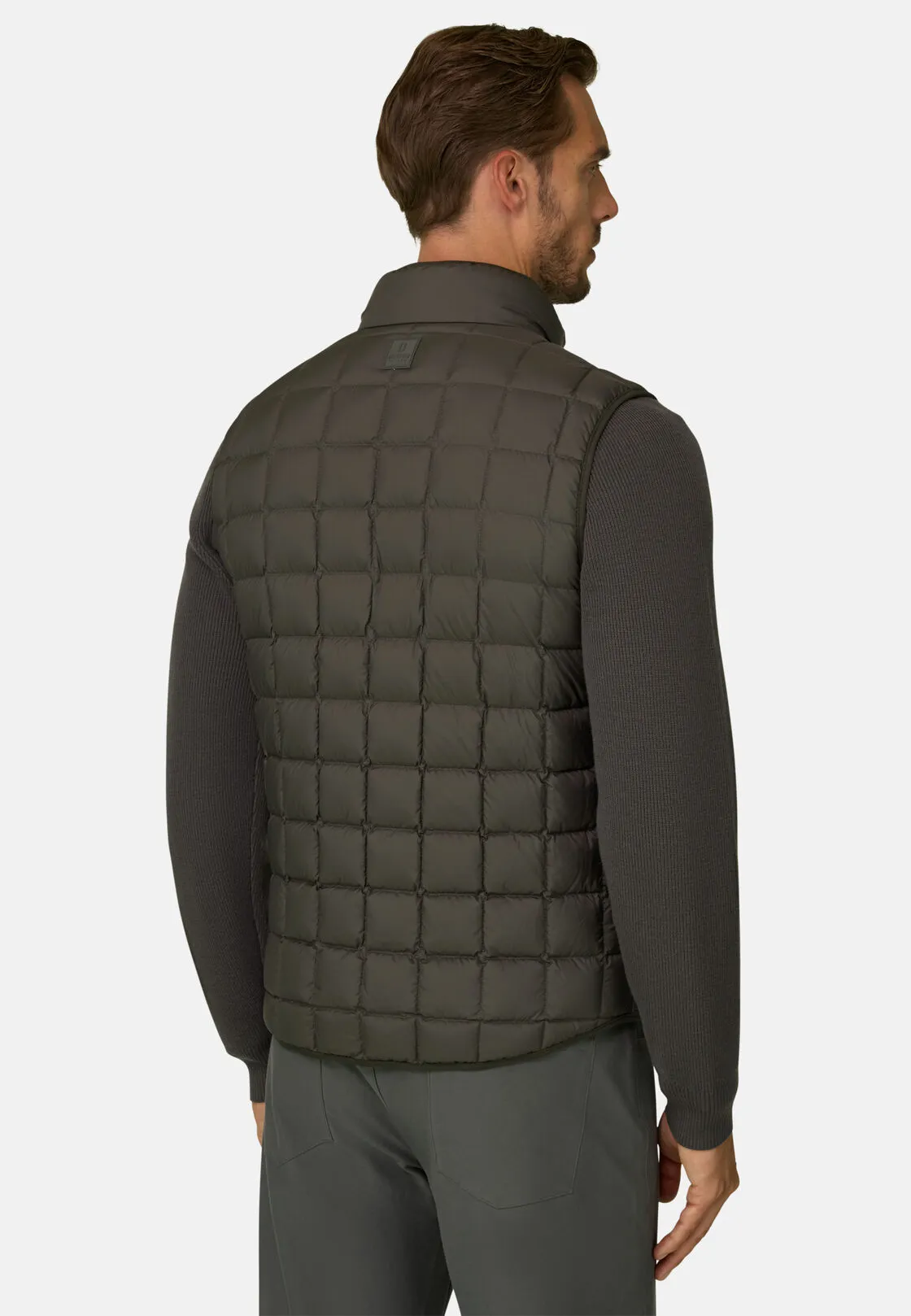 Boggi, Gilet In Piuma D'oca, Uomo, Militare, Taglia: M - immagine 4