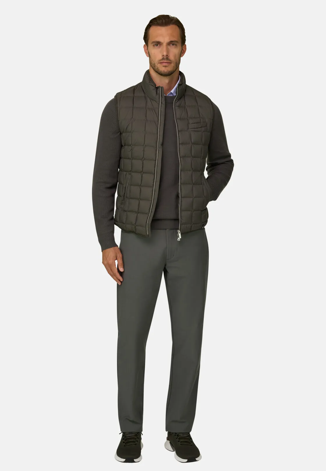 Boggi, Gilet In Piuma D'oca, Uomo, Militare, Taglia: XXXL - immagine 2