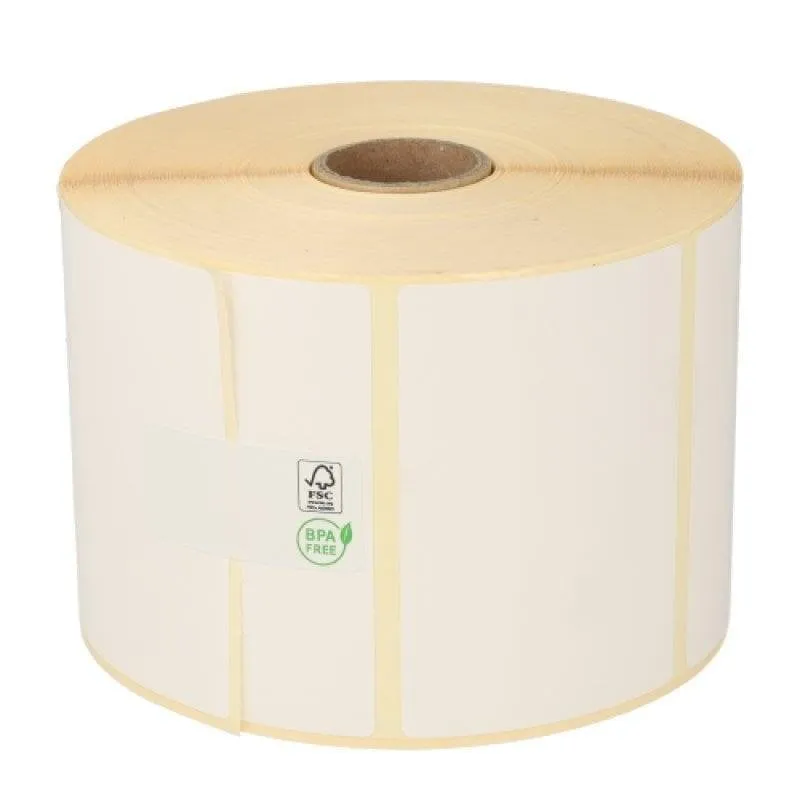 Etichetta Zebra Z-Select 2000D 57x51mm Pack 12 Rotoli Carta Bianca - immagine 1