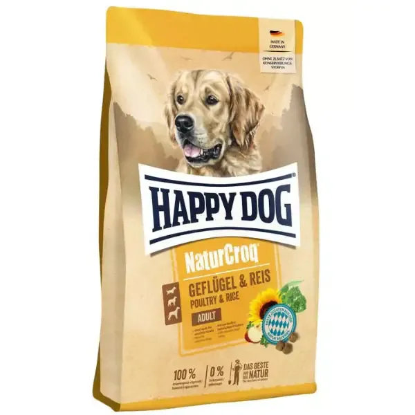 Happy Dog NaturCroq Adult All Breeds Pollo e riso 11 kg - Croccantini per cani - immagine 1