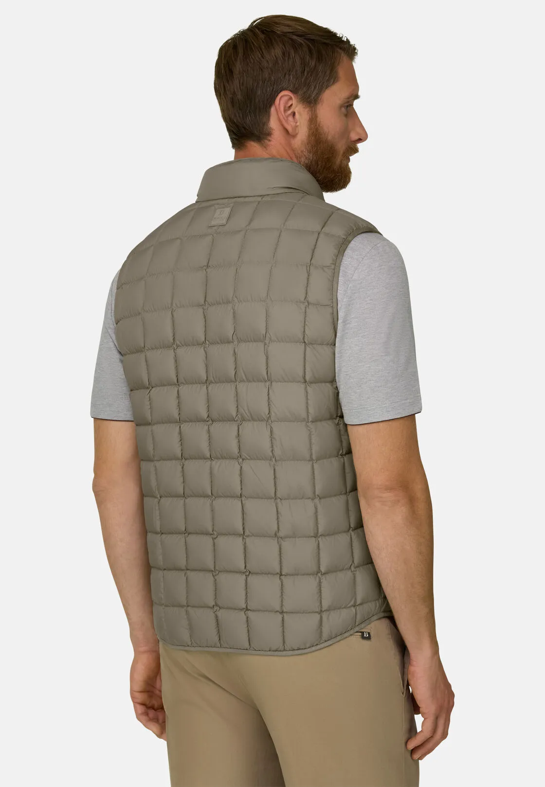 Boggi, Gilet In Piuma D'oca, Uomo, Taupe, Taglia: M - immagine 4