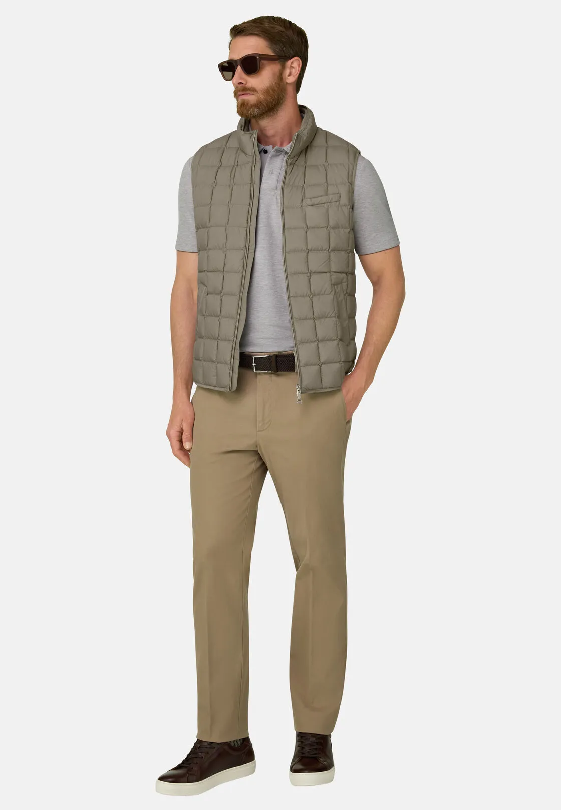 Boggi, Gilet In Piuma D'oca, Uomo, Taupe, Taglia: S - immagine 2